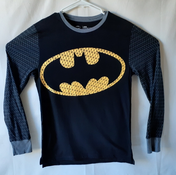 Batman men's bkack long sleeve shirt - Picture 5 of 8